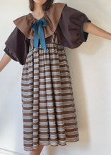 Load image into Gallery viewer, Stripe Collar Dress - Fits up to size L
