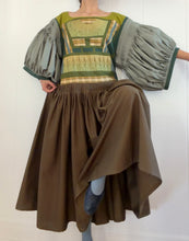Load image into Gallery viewer, Pleated Green Dress - Fits up to size M
